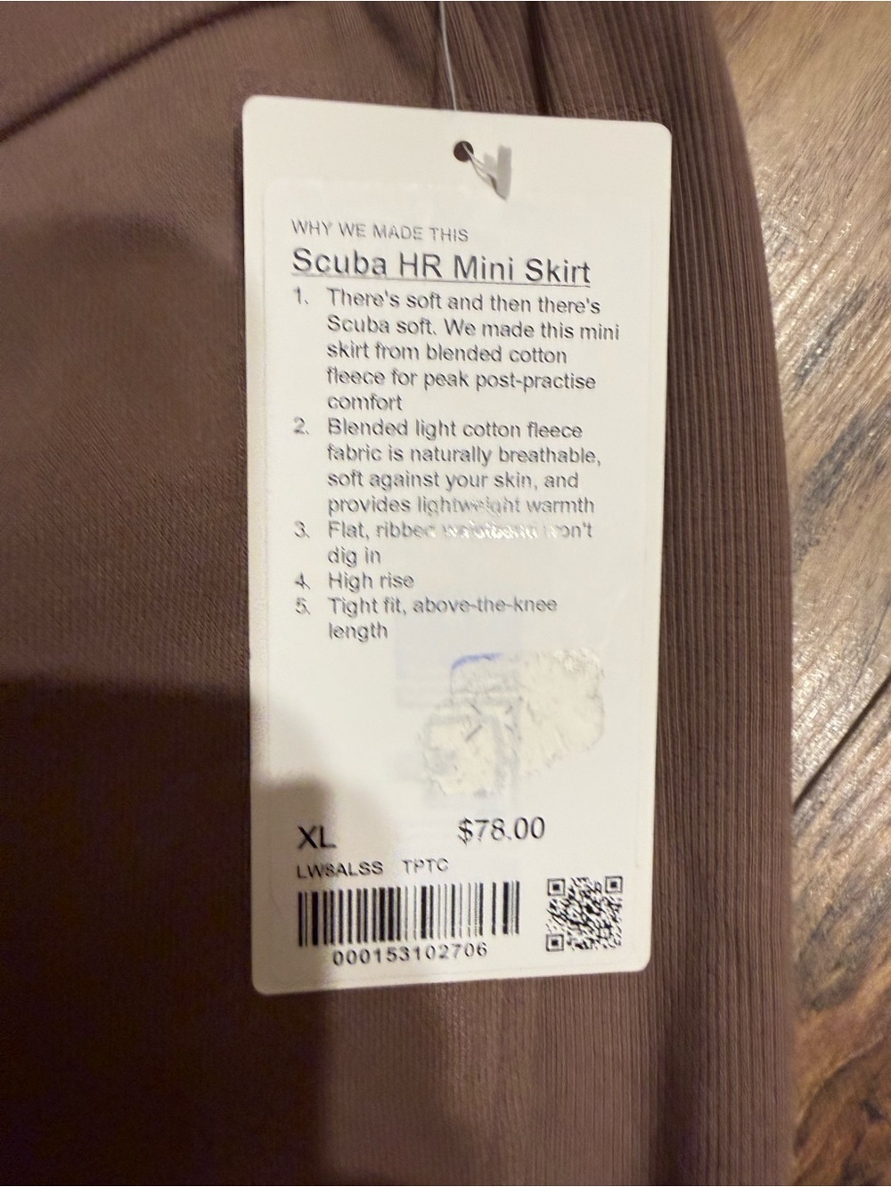 Lululemon Scuba HR Mini Skirt Taupetastic - Picture 8 of 10